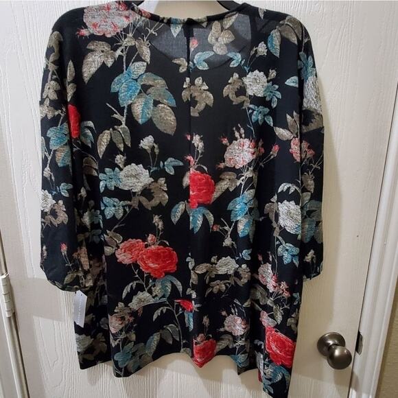 VALERIE Stevens fall floral cardigan size large NEW!!!! - Picture 2 of 6